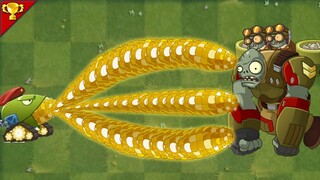 Plant vs Zombies ✔️Cab- cannon Sky City Max Levels attack Gargantuar-- PVZ funny moments🅿140