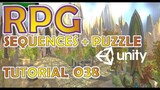 How To Make An RPG For FREE - Unity Tutorial #038 - PUZZLE + SEQUENCE