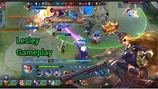 Lesley Gold Laner bikin musuh panik | MLBB Mobile Legend