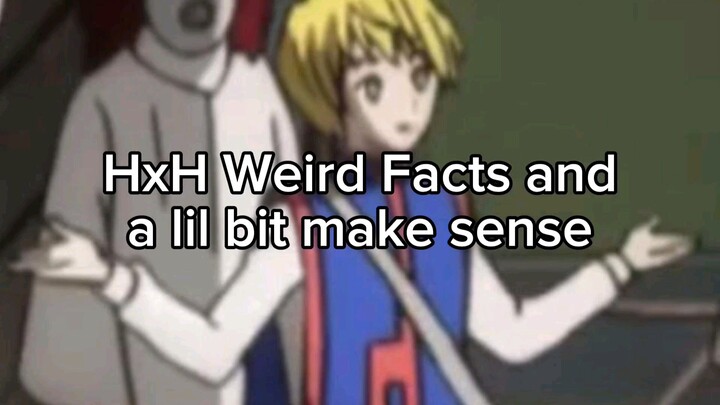 HxH Weird Facts and a lil bit make sense Pt. 3