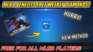 HOW TO GET FREE WEEKLY DIAMONDS FROM MOONTON!? MLBB BENEFITS FREE DIAMONDS FOR ALL! MOBILE LEGENDS