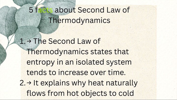 Second Law of Thermodynamics