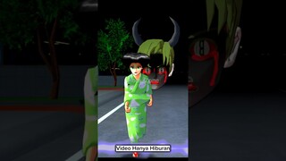 Hantu Yuta Kepala Besar Seram | Sakura School Simulator Ding Dong #shorts