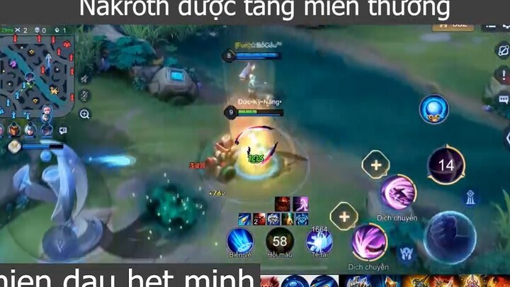 Nakroth được tăng miễn thương p3 #chiendauhetminh