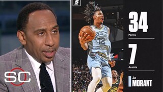 ESPN "Impressed" Ja Morant scored 34 points but couldn't help the Grizzlies win against the Warriors