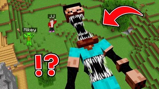 How JJ and Mikey Found Longest Anomaly Near the Village in Minecraft - Maizen?!