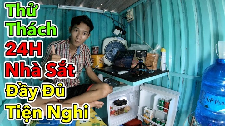 Lâm Vlog - Thử Thách 24 Giờ Sống Trong Nhà Sắt Đầy Đủ Tiện Nghi