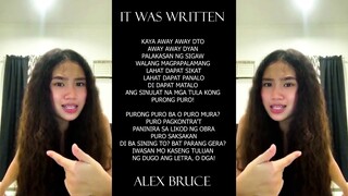 ALEX BRUCE - IT WAS WRITTEN (RAPPER SA PINAS)