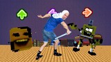 FNF Character Test  Gameplay VS Minecraft Animation In Real Life  Annoying Orange | Finn | Spongebob