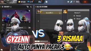GYZENN VS 3 RISMAA😍AUTO PUNYA PACAR 3😂
