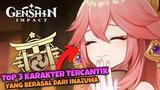 3 KATAKTER TERCANTIK DARI INAZUMA || GENSHIN IMPACT || Top Waifu