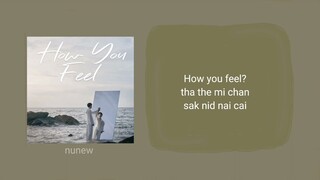 How You Feel - NuNew Ost.Cutie Pie Series Lyrics