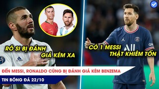 TIN BÓNG ĐÁ 22/10: Messi, Ronaldo cũng bị đánh giá KÉM Benzema, Có 1 Messi cực KHIÊM TỐN dù tỏa sáng