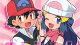 Anime|Pokémon|Ash & Dawn Fighting Together