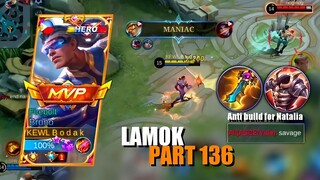 LAMOK PART 136 | BRUNO BEST BUILD AND EMBLEM SEASON 24 | Mobile Legends Bang Bang