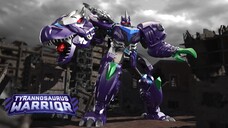 LJ Tyrannosaurus warrior,Purple mecha style design, awakening power!