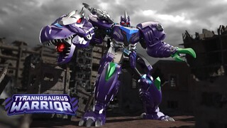 LJ  Tyrannosaurus warrior，Purple mecha style design, awakening power！