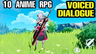 Top 10 ANIME RPG with CHARACTER VOICE has Best Animation Scene on Android & iOS