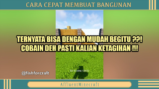 CARA CEPAT MEMBUAT BANGUNAN DI MINECRAFT ❓❓❗❗