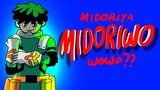 MIDORIWO ( MIDORIYA IZUKU + WOWO ) DEKU - Wowo Memakai kostum baju DEKU midoriya