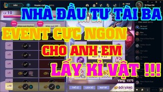 [LMHT] REVIEW SỰ KIỆN NHÀ ĐẦU TƯ TÀI BA | EVENT SIÊU HOT GIÚP SỞ HỮU RẤT NHIỀU KỈ VẬT GIÁ CỰC RẺ