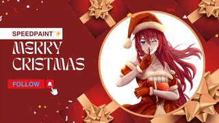 ✨️《SPEEDPAINT》Fanart Vtuber Tema Natal 🎄🎉🎉