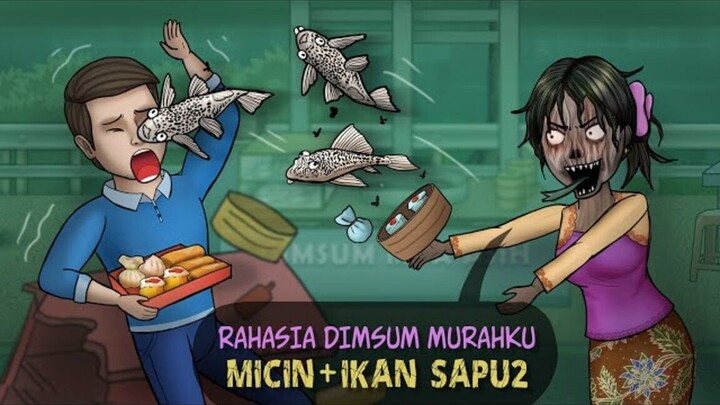 Dimsum Andy vs Mbak Asih - Kuliner Lezat vs Murahan #HORORKOMEDI  Kartun Hantu L