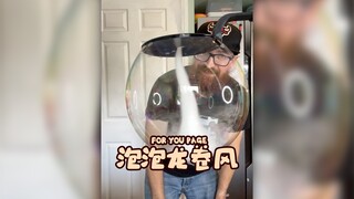 Teach you how to make a tornado with bubbles🌪️