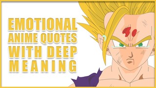 Emotional Anime Quotes With Deep Meaning