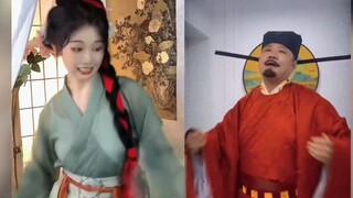 Wanita muda dalam Hanfu baru saja menampilkan tarian penuh gairah, namun digambarkan sebagai sesuatu