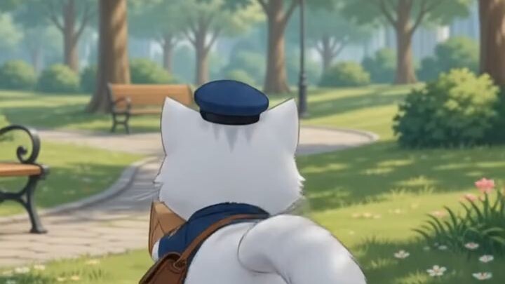 kucing pengantar paket yang gemes