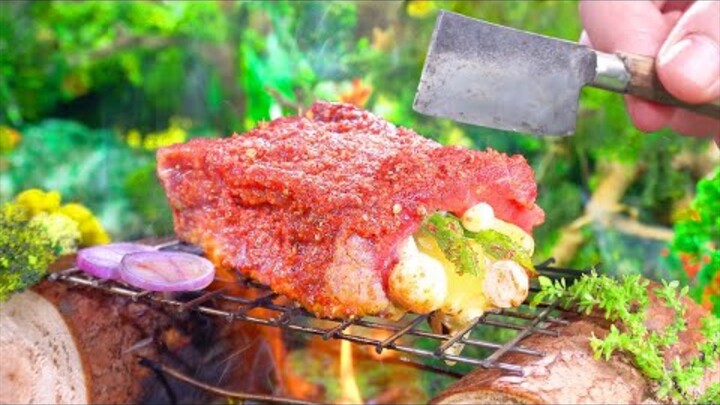 🐮Delicious Miniature Beef Roast In The Forest..