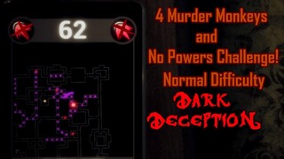 S-Rank with 4 Smart Monkeys, No Powers & Normal Difficulty! | Dark Deception: Monkey Business