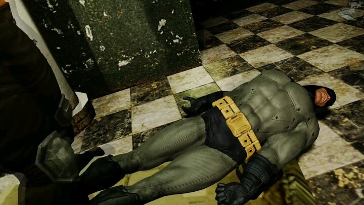 Batman gets stunned by black villain