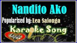 Nandito Ako Karaoke Version by Lea Salonga- Minus One- Karaoke Cover