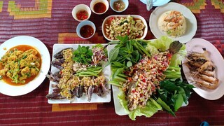 กินข้าวนอกบ้านกับครอบครัววันหยุดร้านจ้อก้อฟาร์มร้อยเอ็ด