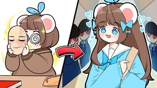 Mèo Simmy Cô Bé Xấu Xí Nhưng Đeo Mặt Nạ Vào Lại Thành HOT GIRL Trong Minecraft