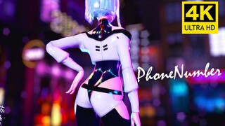 【MMD 4K/Cyberpunk】⚡ 𝓟𝓱𝓸𝓷𝓮 𝓷𝓾𝓶𝓫𝓮𝓻♪ ♫ ⚡