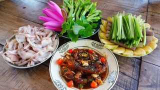 Mắm Lóc Chiên • Bông Súng Hẹ Nước Rau Vườn | MTQH