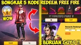 BONGKAR 5 KODE REDEEM FREE FIRE TERBARU HARI INI | DAPAT BUNDLE COBRA ? - GARENA FREE FIRE