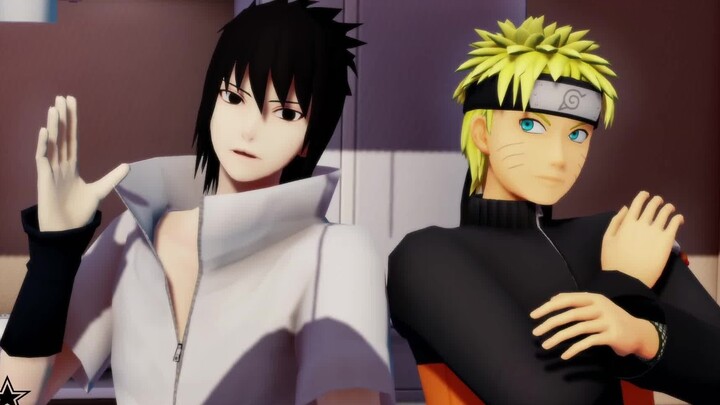 [Naruto MMD] Sasuke woke up and found Naruto in his bed NARUTO FUNNY