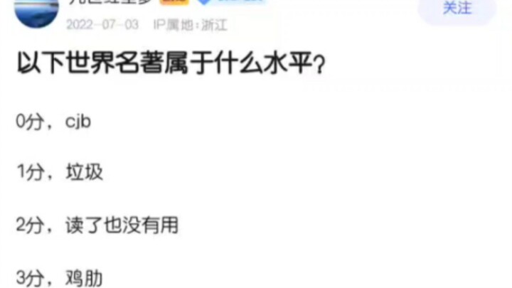 Seberapa tinggi level karya-karya sastra dunia berikut ini?