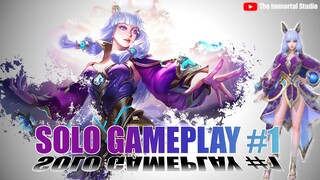 GUINEVERE SOLO GAMEPLAY #1| LOTUS SKIN GAMEPLAY | MOBILE LEGENDS - MLBB