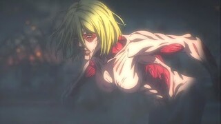 Female titan beautiful kick on the titan introduction    | Attack On Titan Final |