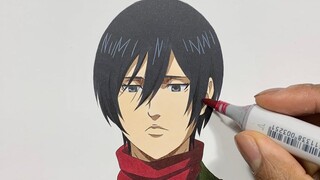 วิธีการวาด Mikasa Ackerman Easy - Attack on Titan Season 4