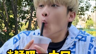 I met a college student selling full cups of pomegranate juice