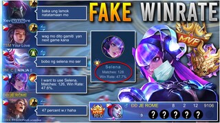 *FAKE* WINRATE SELENA PRANK 😂 | MLBB