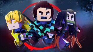 Kimetsu No Yaiba chuyến tàu vô tận phiên bản minecraft -nhạc fim remix Năm Thắng Ấy