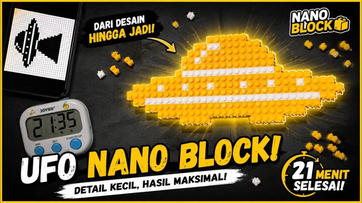 Bikin Piring Terbang dari Nano Block!🔥