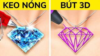 KEO NÓNG VS BÚT 3D! Đồ Trang Sức Tự Làm Lộng Lẫy